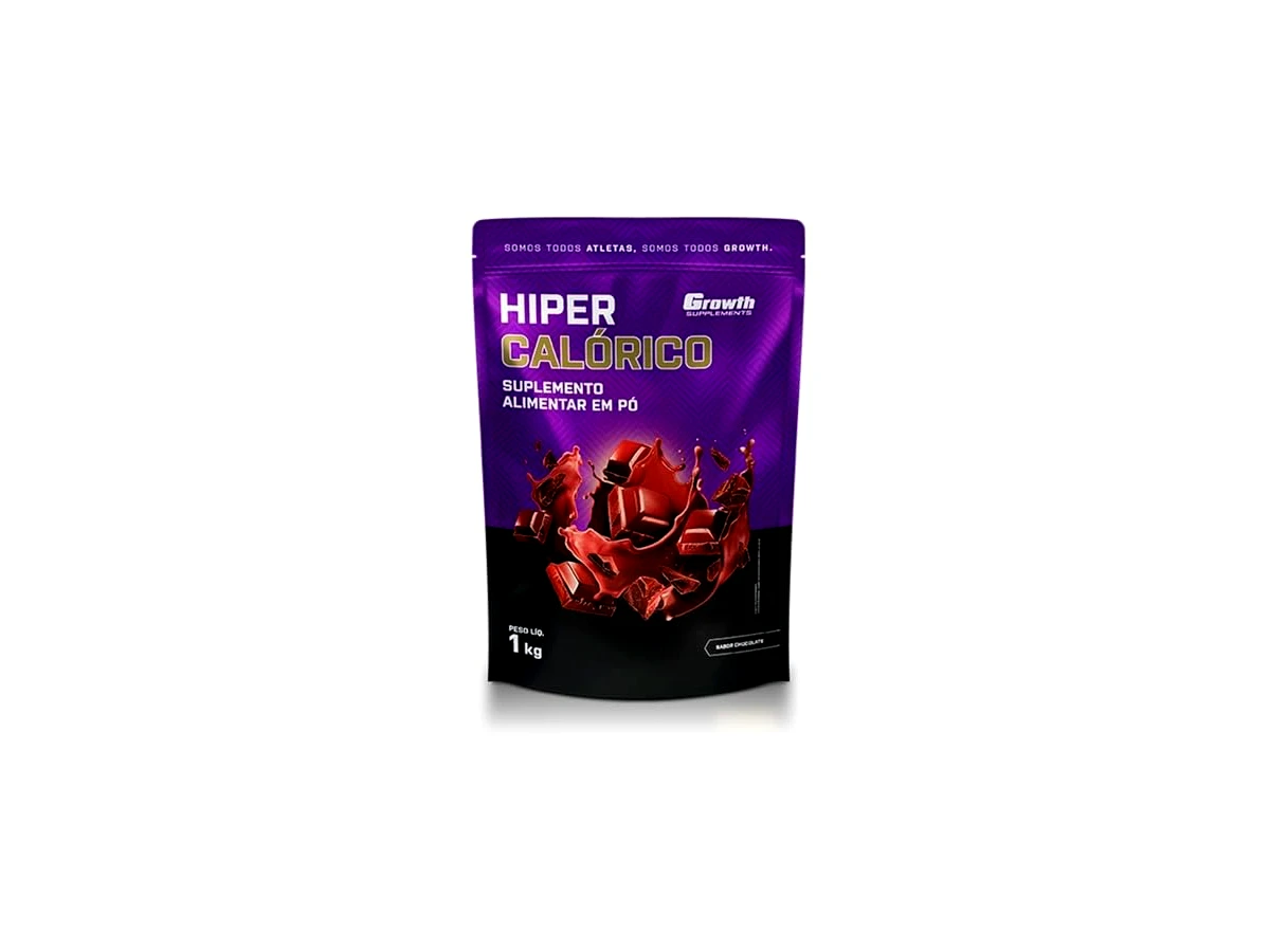 Suplemento Hipercalórico Growth Supplements Saco 1kg Sabor Chocolate