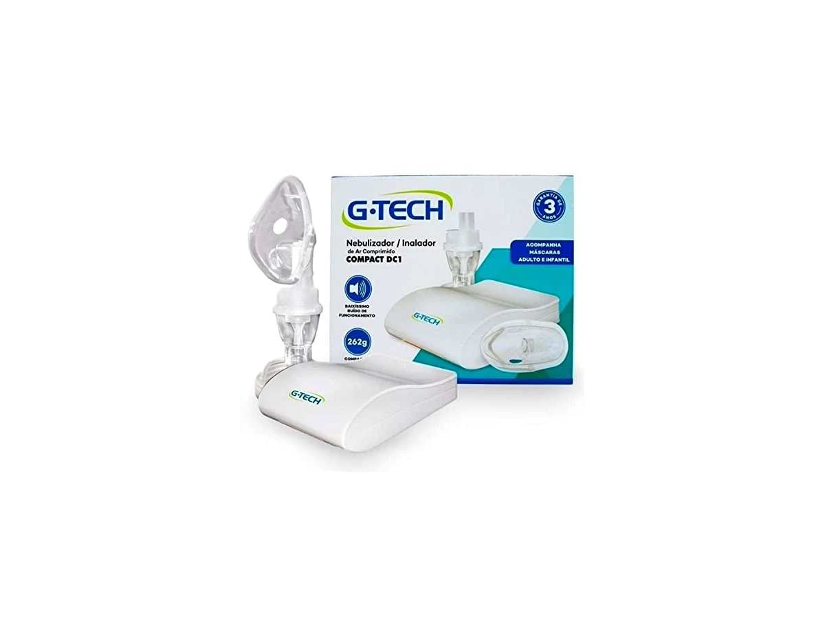 Nebulizador Inalador Compressor Portátil G-Tech