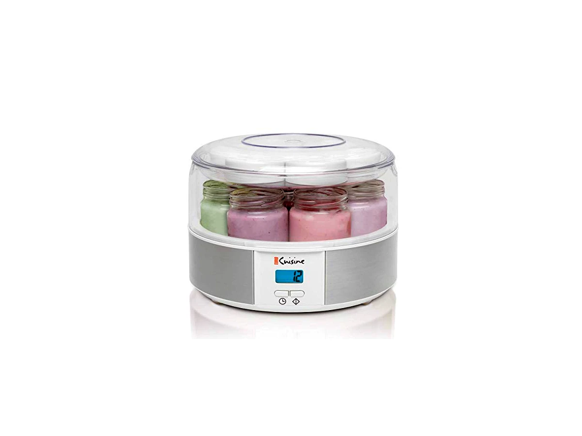 Euro Cuisine YMX650 Iogurteira Digital Automática (7 Potes de Vidro)