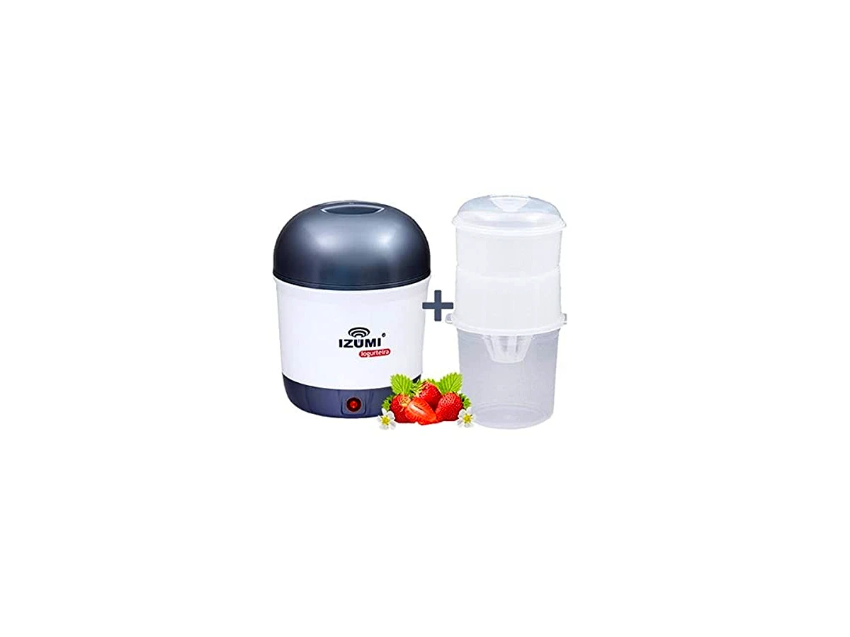 Izumi Iogurteira Elétrica Cinza com Dessorador Bivolt (1 Litro)