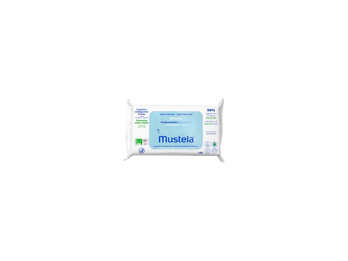 Lenços Umedecidos Mustela Bebê Dermo-Calmante com Abacate Orgânico (70 unidades)