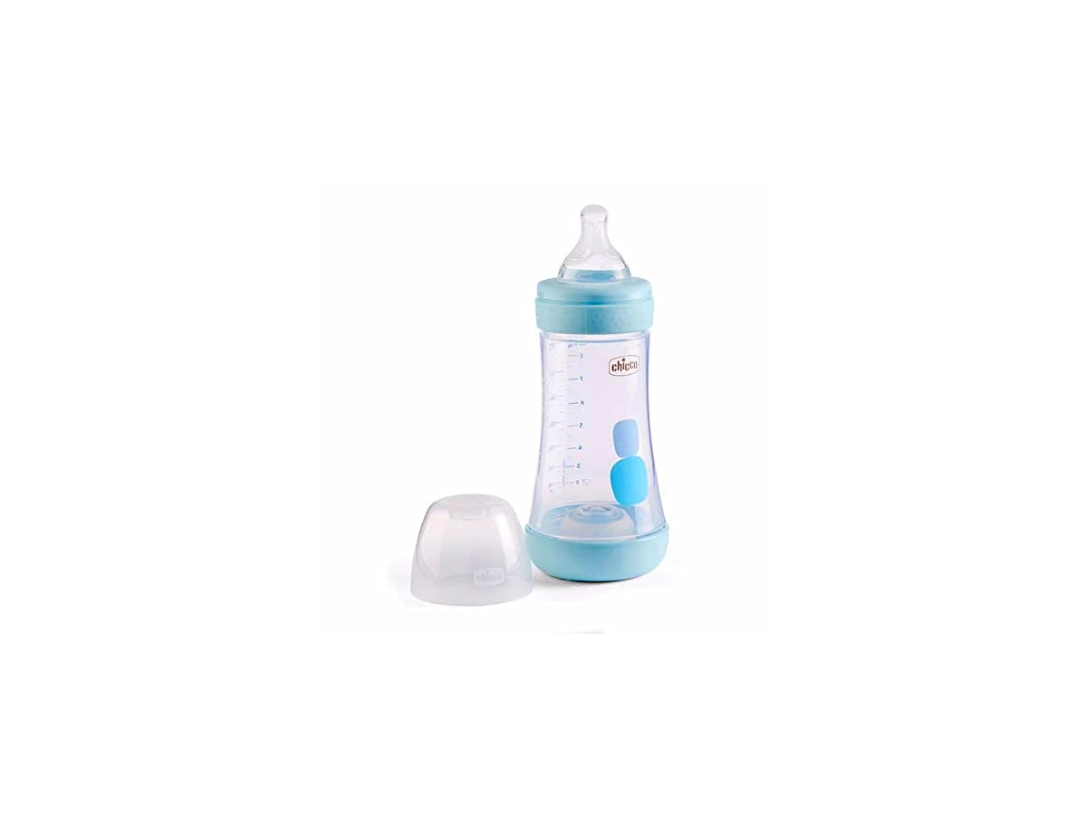 Mamadeira Chicco Perfect 5 Biofuncional Anti-Colic Intui-flow 240ml com Bico de Silicone Fluxo Médio
