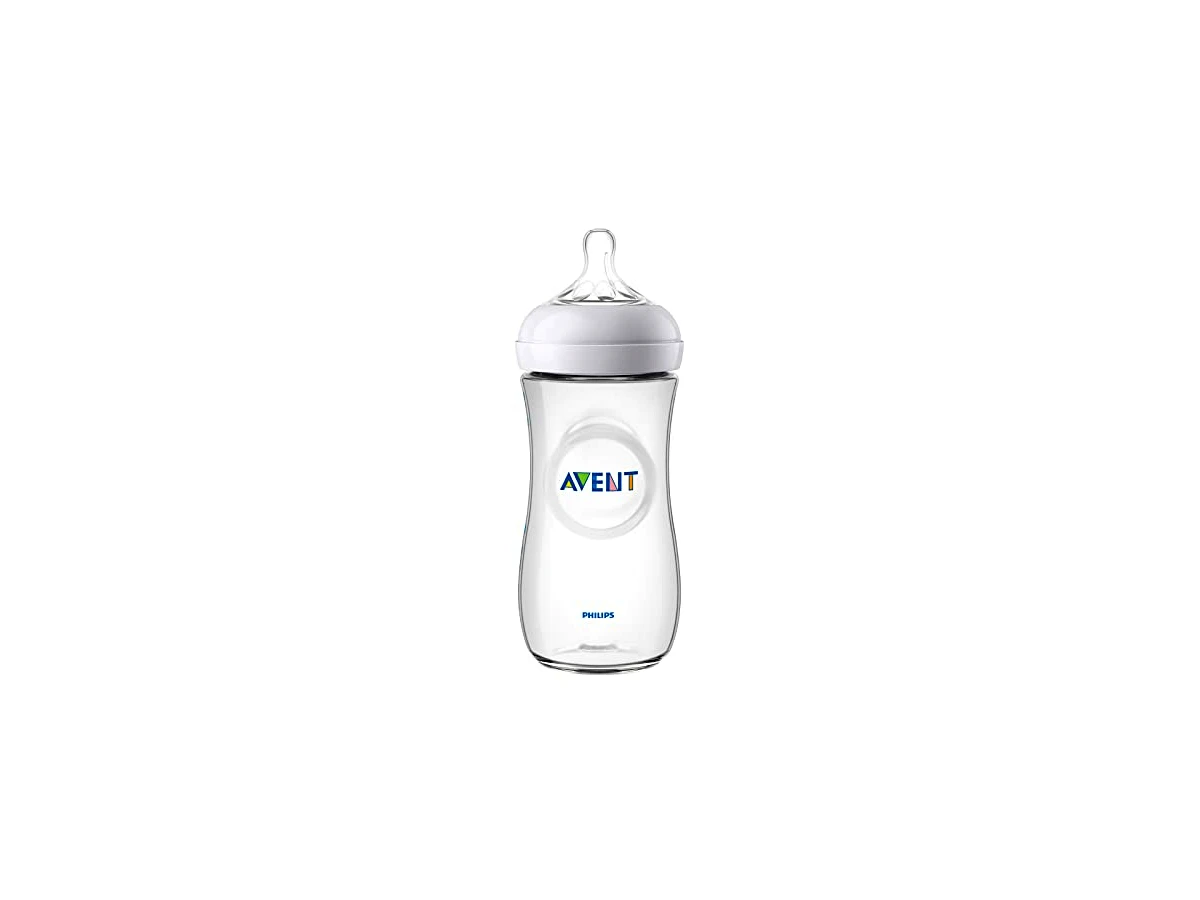 Mamadeira Philips Avent Pétala 3.0 Transparente Anti-cólica 260ml com Bico de Silicone Fluxo Lento (1m+)
