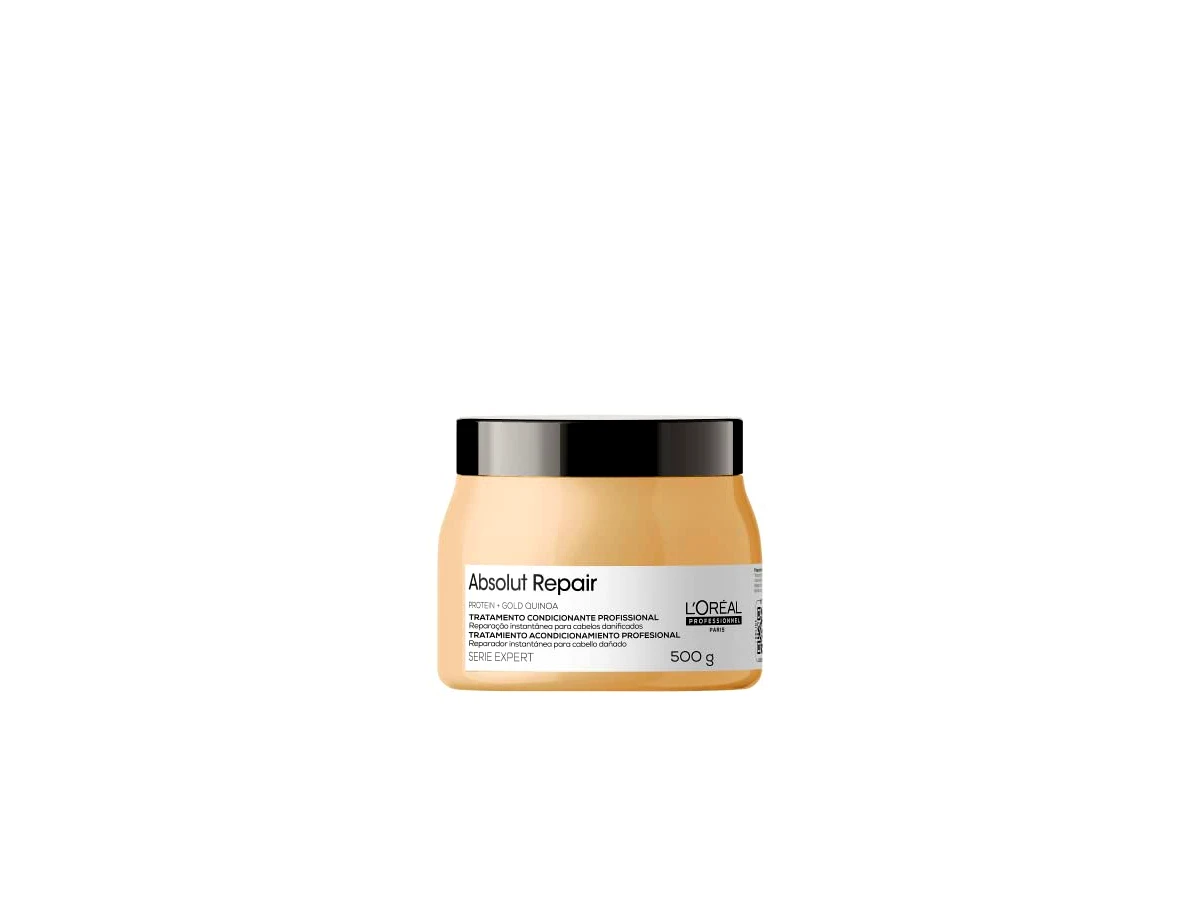 Máscara de Reconstrução L'Oréal Professionnel Serie Expert Absolut Repair Gold Quinoa + Protein Gold Masque