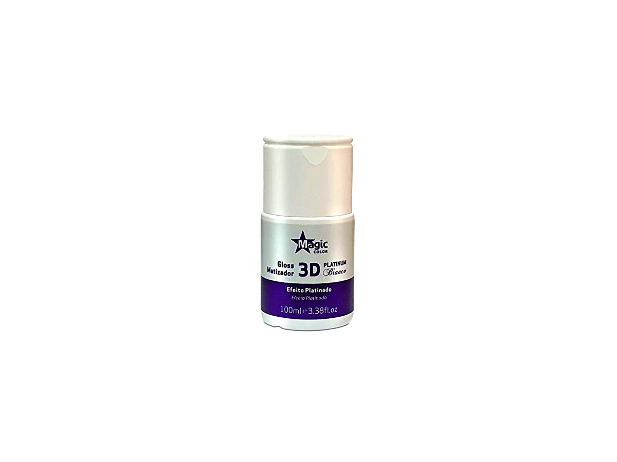 Gloss Matizador 3D Magic Color Platinum Branco Efeito Platinado