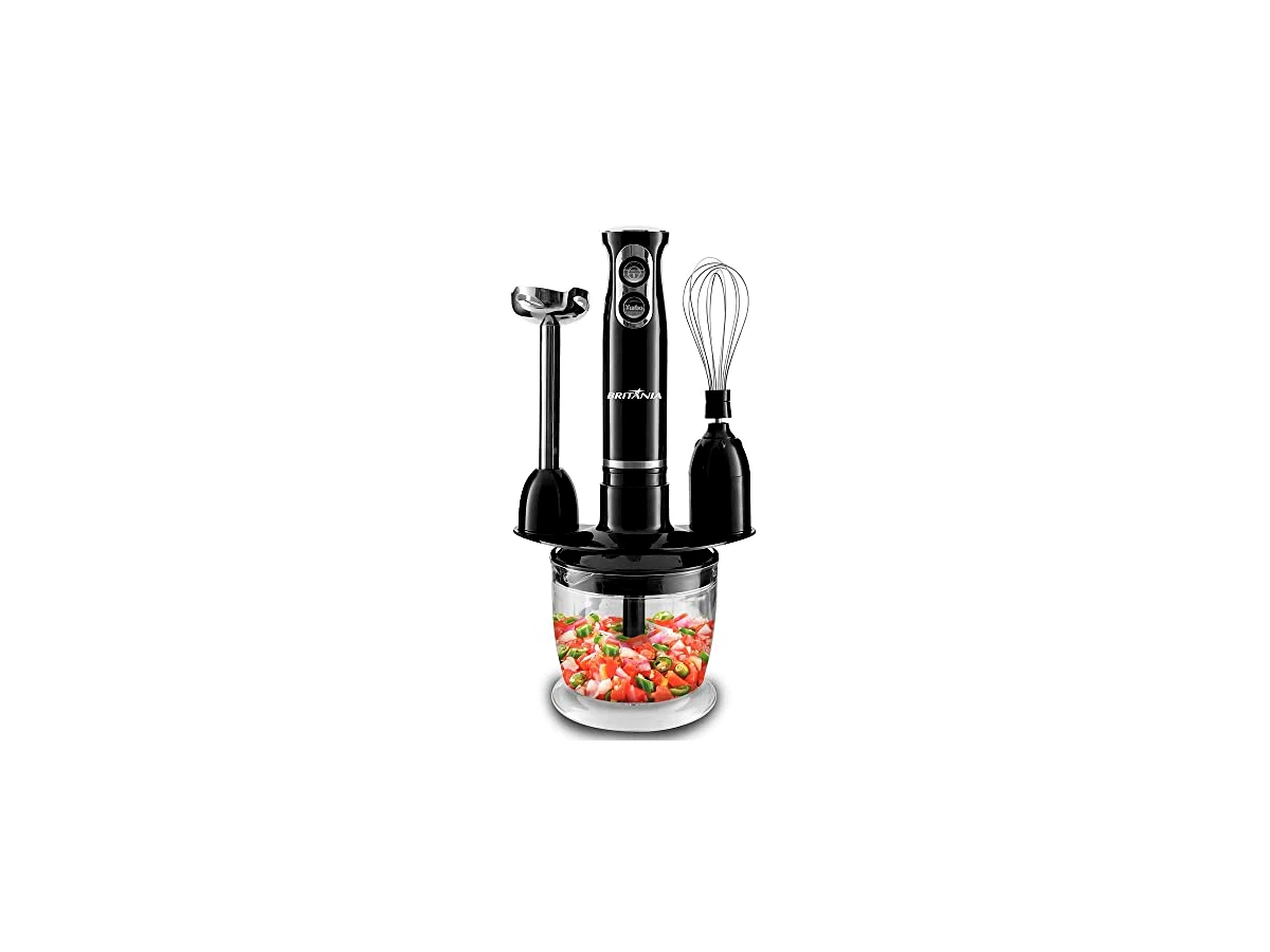 Mixer Britânia BMX400P 3 em 1 400W Preto com Lâminas em Inox