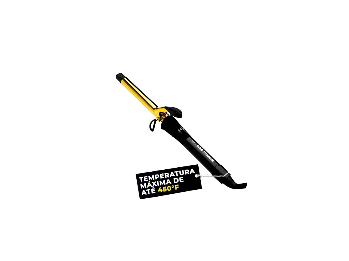 Modelador de Cachos Profissional Gold Titanium 32mm MQ Professional