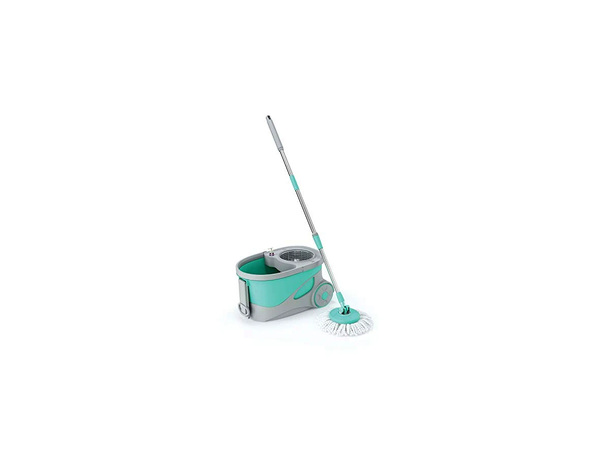 Mop Giratório Flash Limp Pro com Cesto em Inox e Dispenser MOP7290