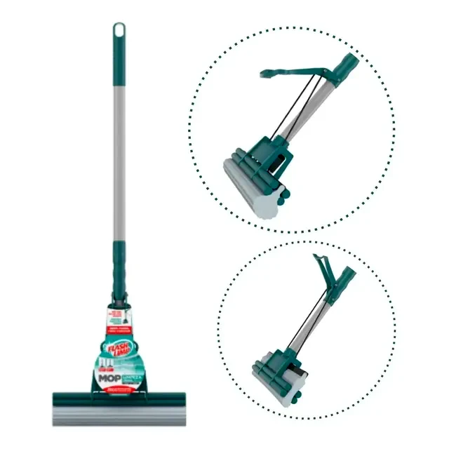 teste Mop Rodo Mágico Flashlimp Cabo Inox Limpeza Geral Plus