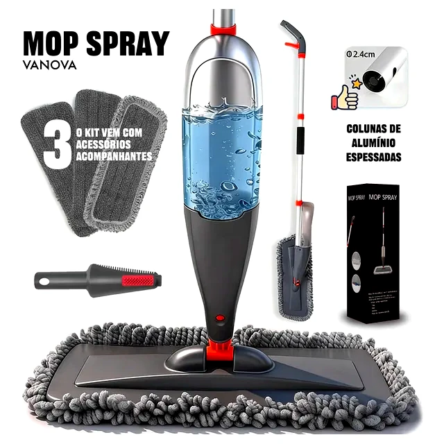 teste Mop Spray Vanova 800ml 360