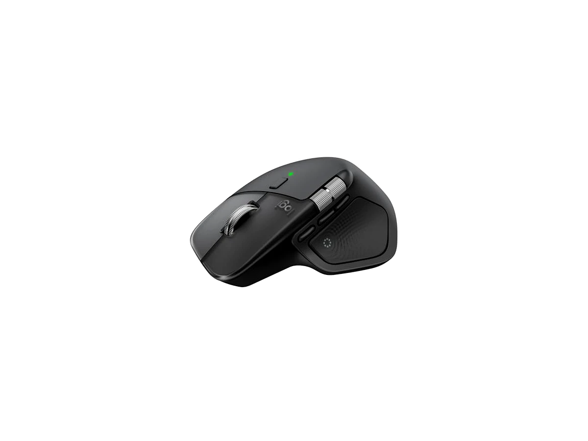 Mouse sem fio Logitech MX Master 4 com o Desempenho avançado e a Sensação tátil do Haptic feedback, Design ergonômico, Rolagem ultra rápida, Conexão USB-C ou Bluetooth, Windows, macOS - Grafite
