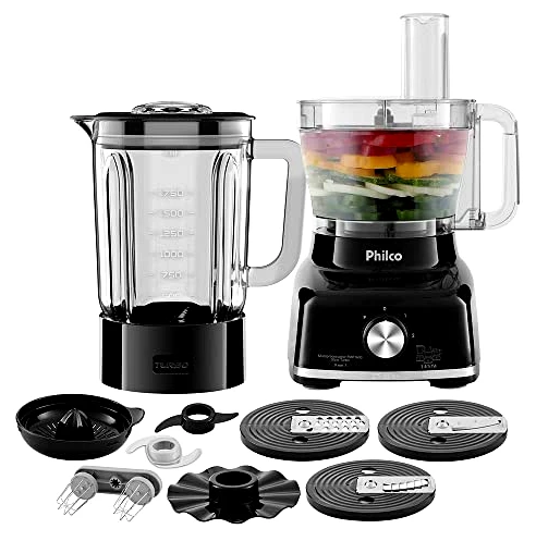 Philco PMP1600P Glass Turbo 9 em 1, preto, 127 V, código 101201022