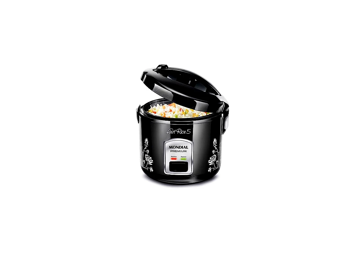Panela Elétrica de Arroz Mondial Fast Rice 5 Premium Preto