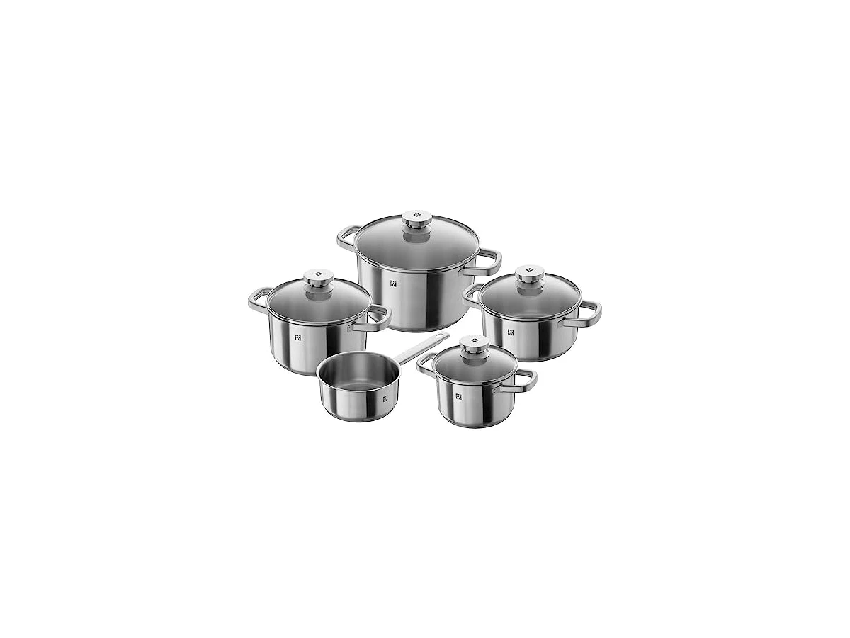 Jogo de Panelas Zwilling Joy Aço Inox Fundo Triplo 5 Peças (Ref: 64040-005)