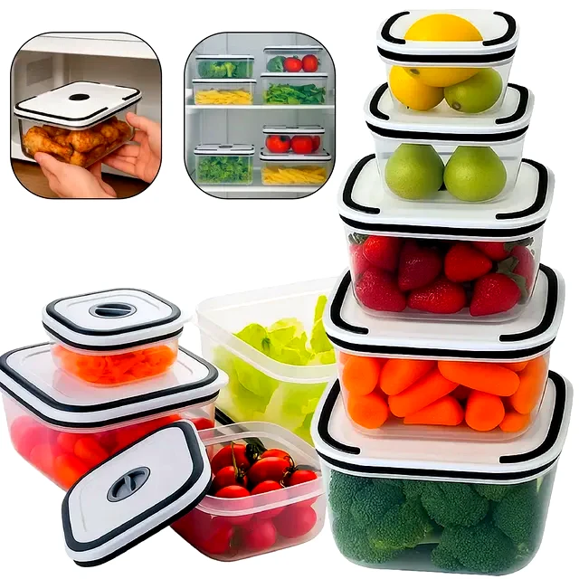 teste Kit 5 Potes Herméticos Aero Home Quadrado