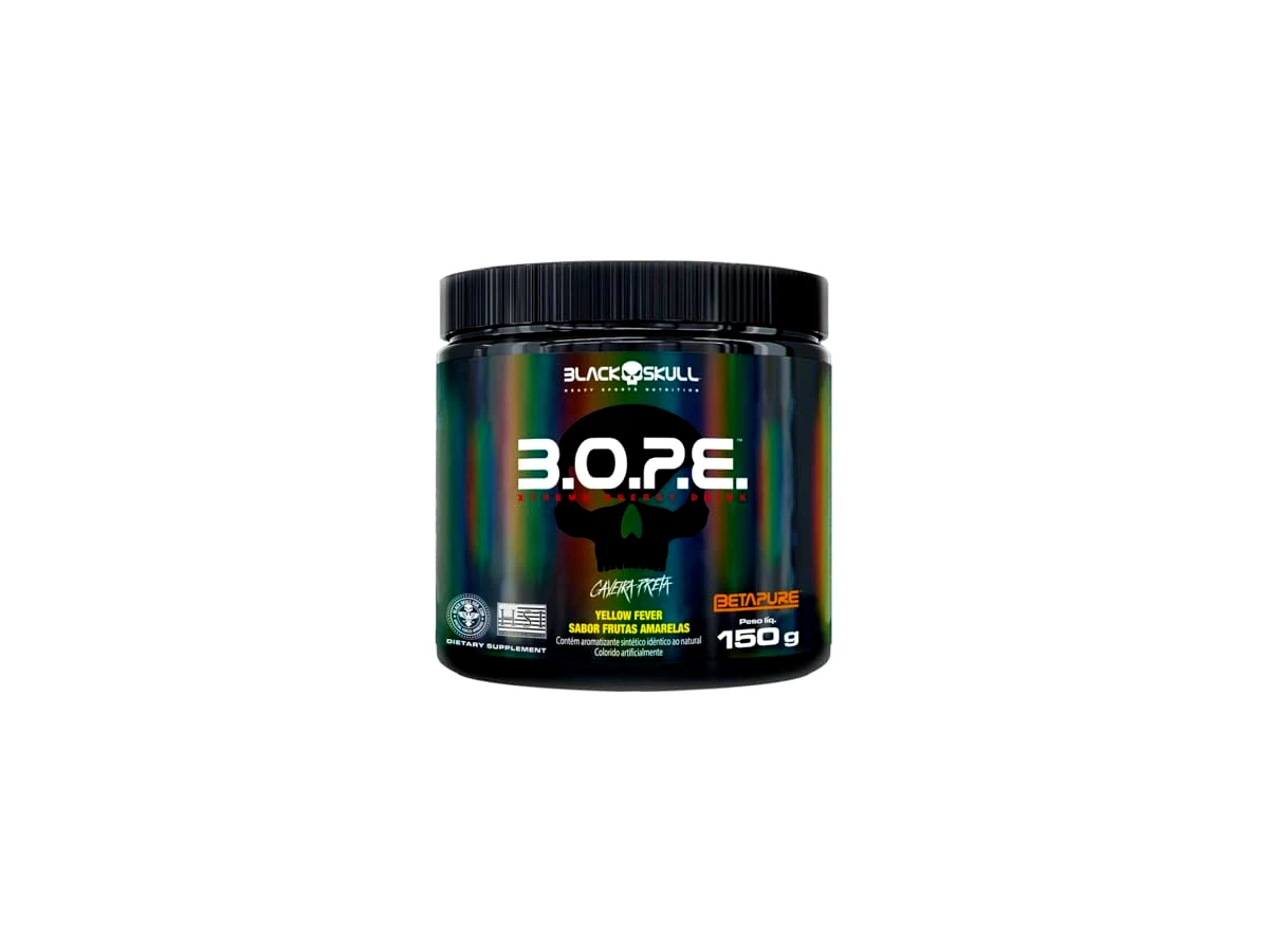 Pré Treino BOPE - Black Skull (150 G, Limão)