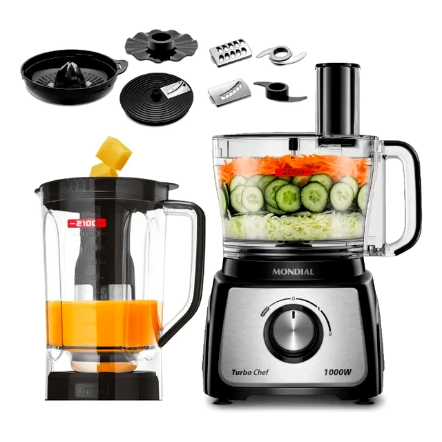 teste Multiprocessador Mondial 9 em 1 1000W MPN-01-BF