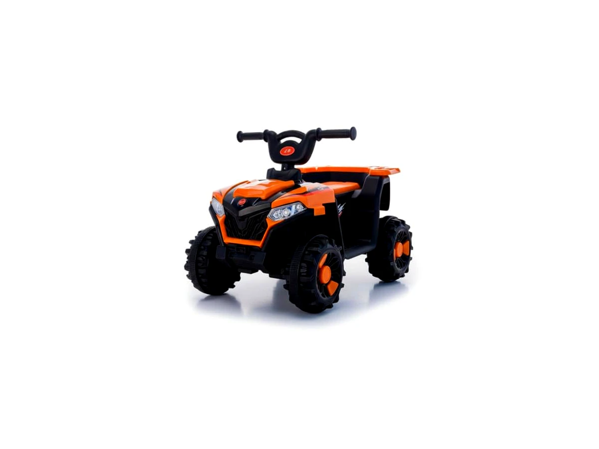 Mini Quadriciclo Elétrico Infantil Bateria 6v com Luz e Som Laranja