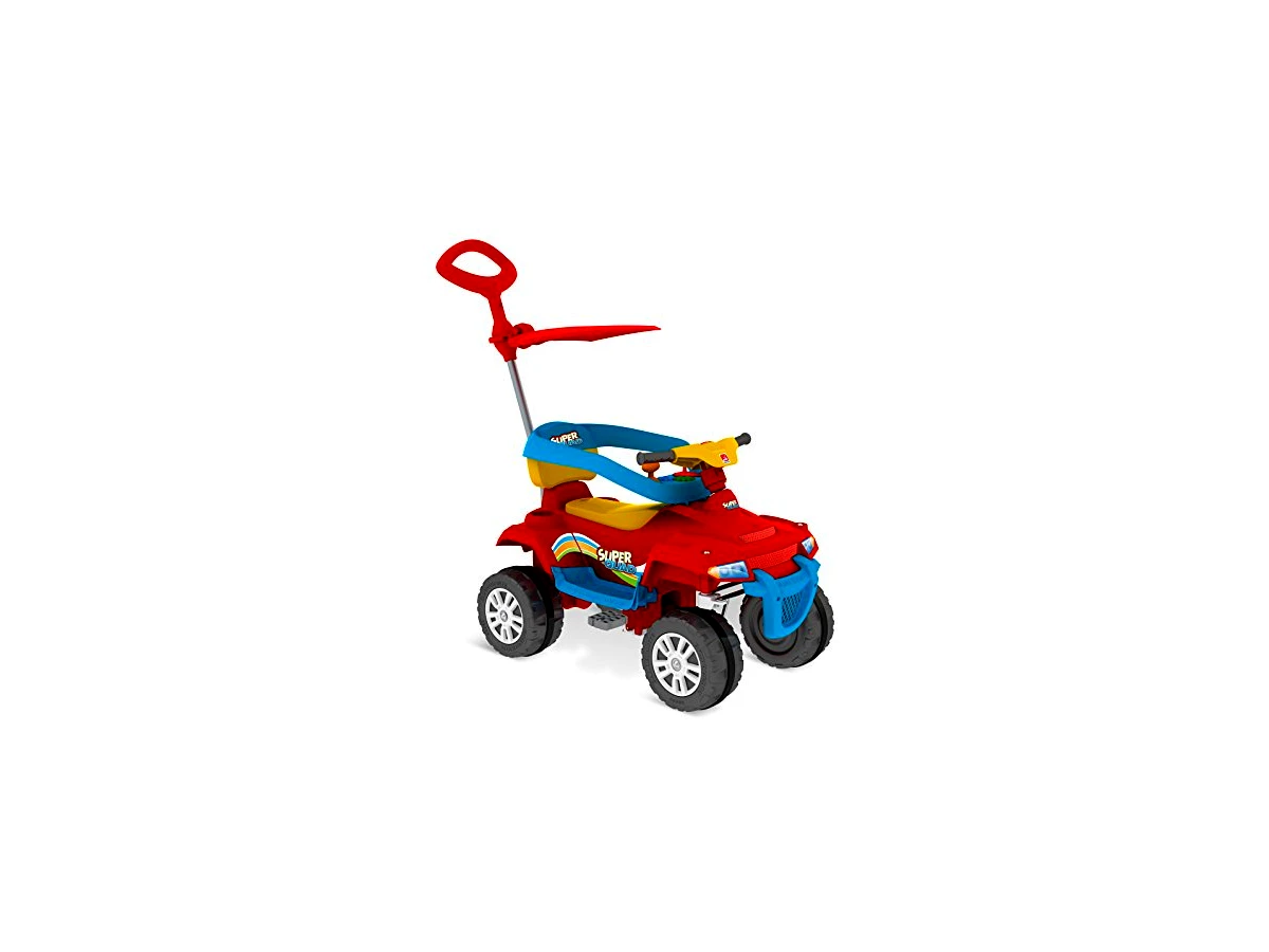 Quadriciclo Infantil Brinquedos Bandeirante Superquad Passeio e Pedal Vermelho Ref. 118