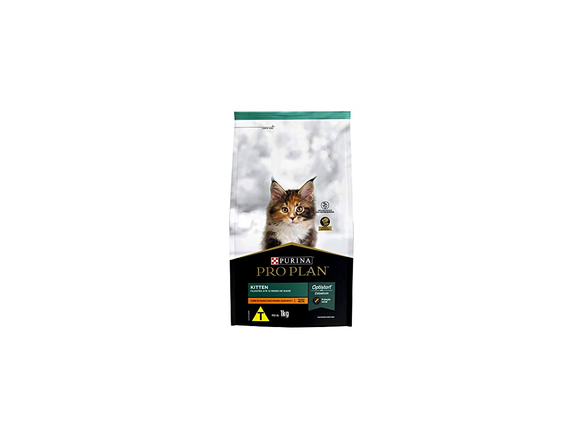 Ração Nestlé Purina Pro Plan Kitten Gatos Filhotes Sabor Frango e Arroz - 1,5kg