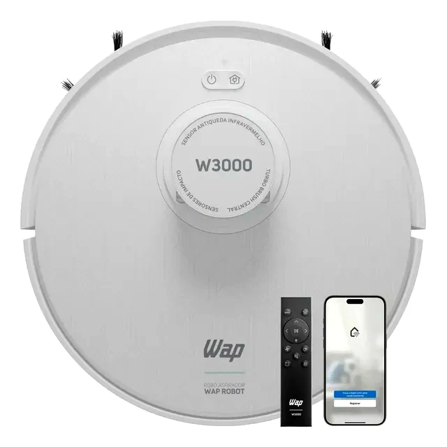 teste Robô Aspirador WAP Mapeamento Laser W3000