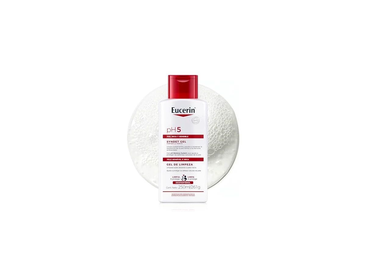 Gel de Limpeza Facial e Corporal Eucerin pH5 Syndet 250ml (próximo a 260ml)