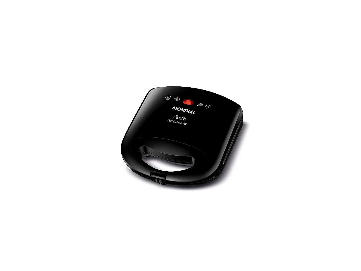 Sanduicheira e Minigrill Mondial Pratic SN-01 Preta 750W