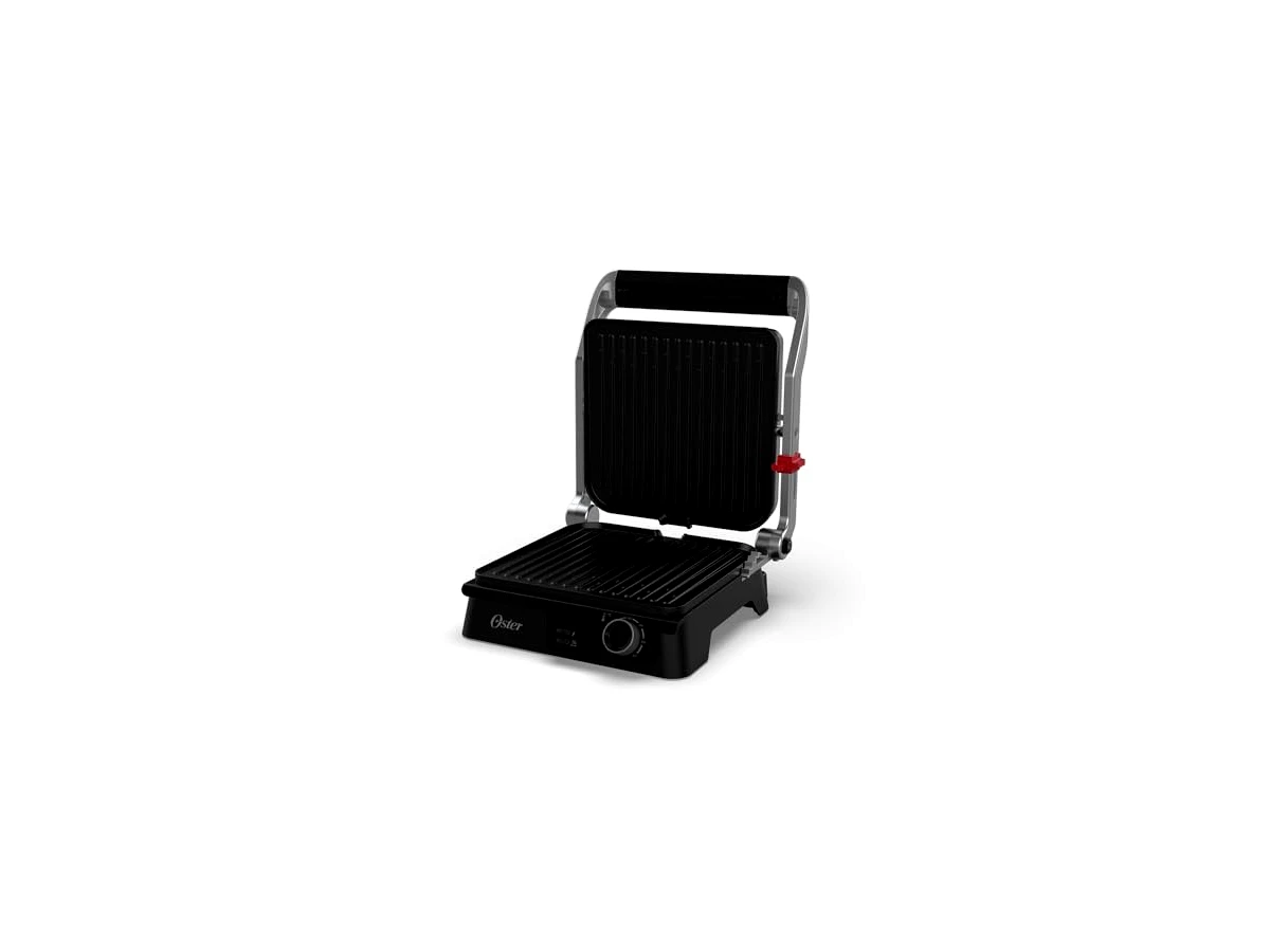 Grill Elétrico Multiuso Oster 2 em 1 Inox OGRL610