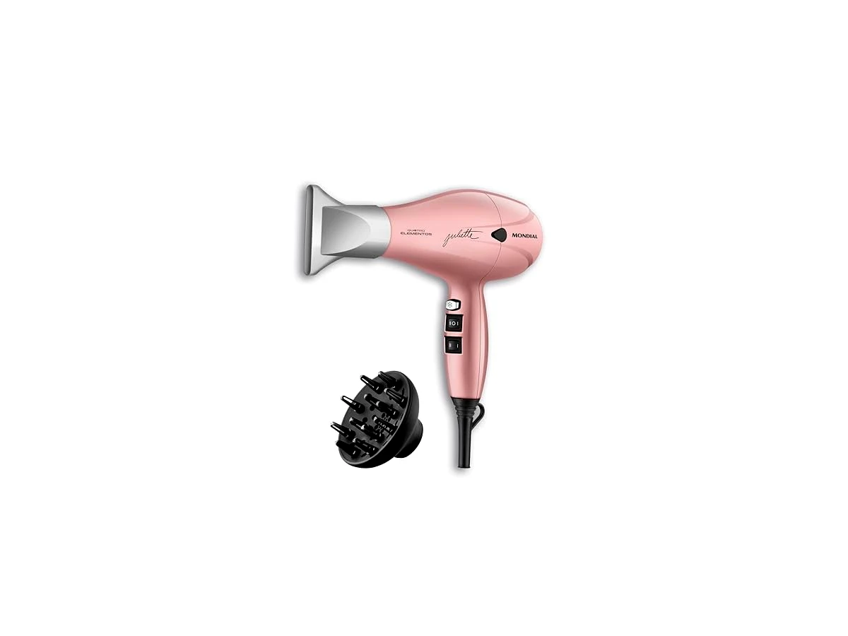 Secador de Cabelo Mondial Golden Rose SCP-02 2000W com Íons e Turmalina