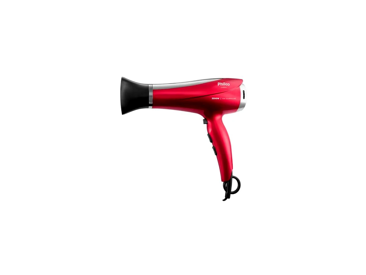 Secador de Cabelo Philco Cherry PSC01 2100W com Grade Revestida em Cerâmica