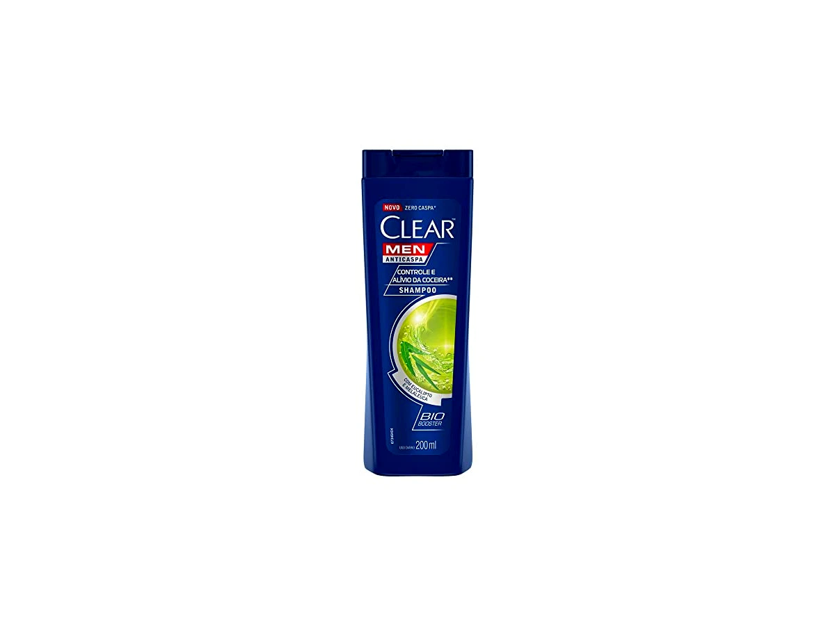 Shampoo Clear Men Anticaspa Controle e Alívio da Coceira com Eucalipto