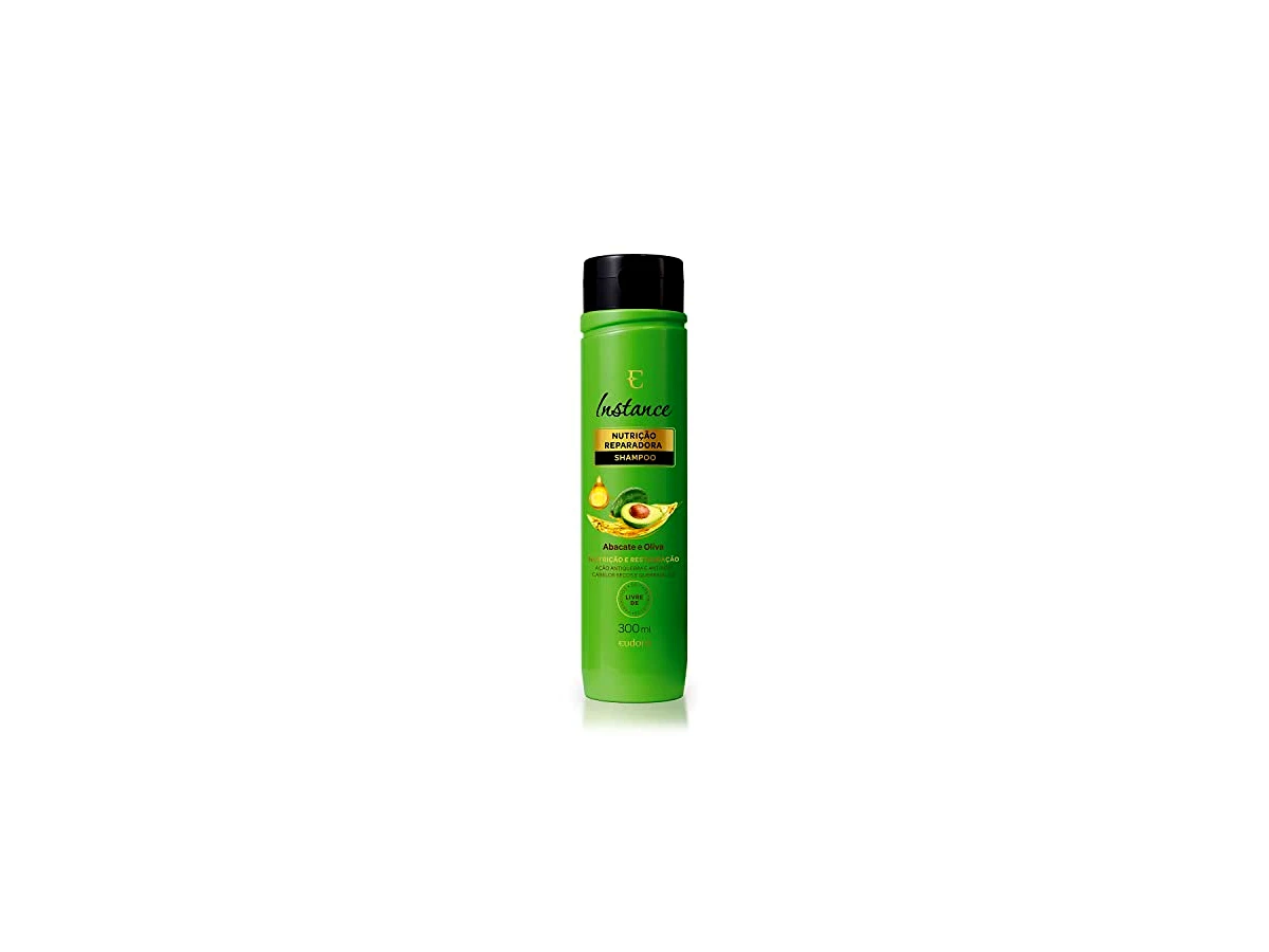 Shampoo Eudora Instance Abacate e Oliva Nutrição Fios Quebradiços 300ml