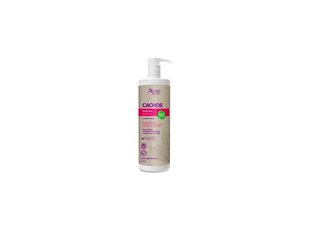 Shampoo Apse Cosmetics Cachos Nutritivo e Vegano