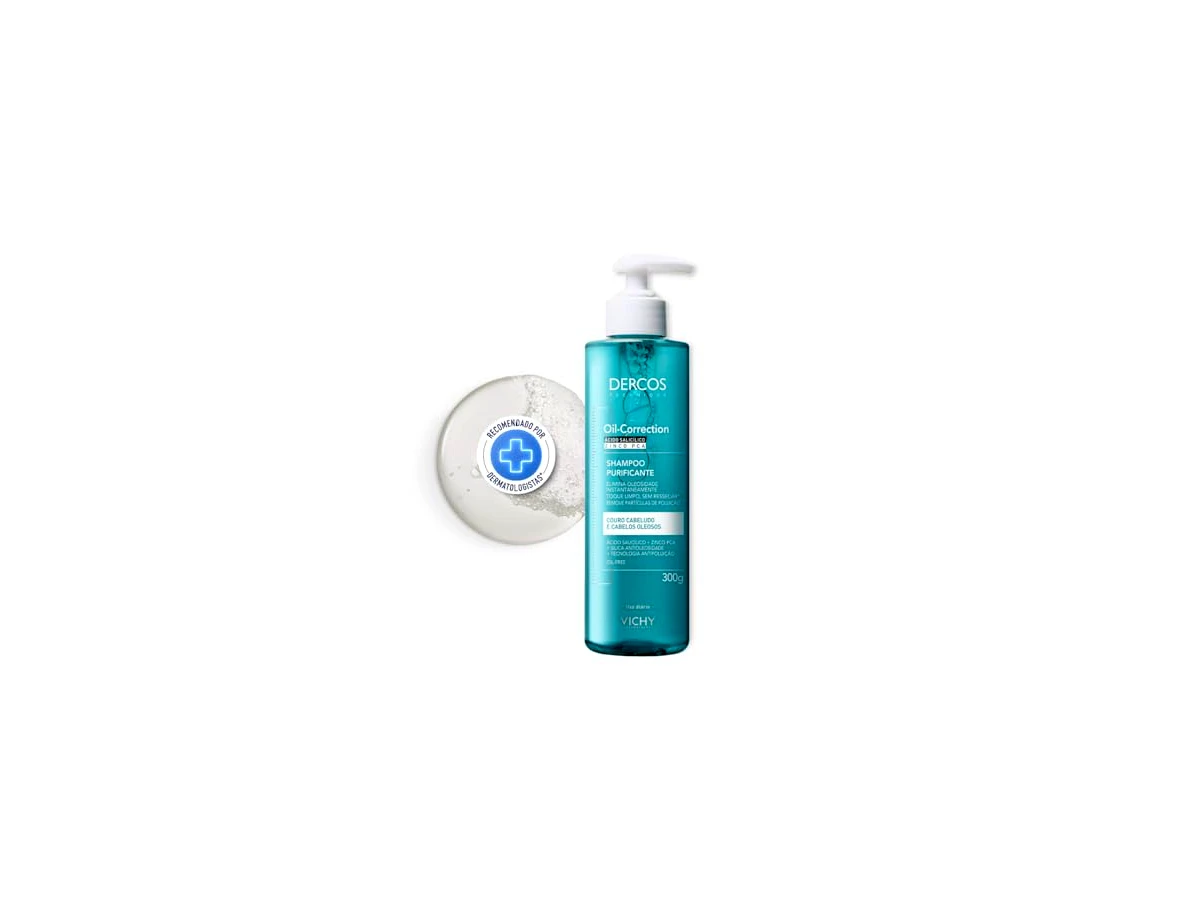 Vichy Dercos Oil-Correction Shampoo Purificante Antioleosidade 300g