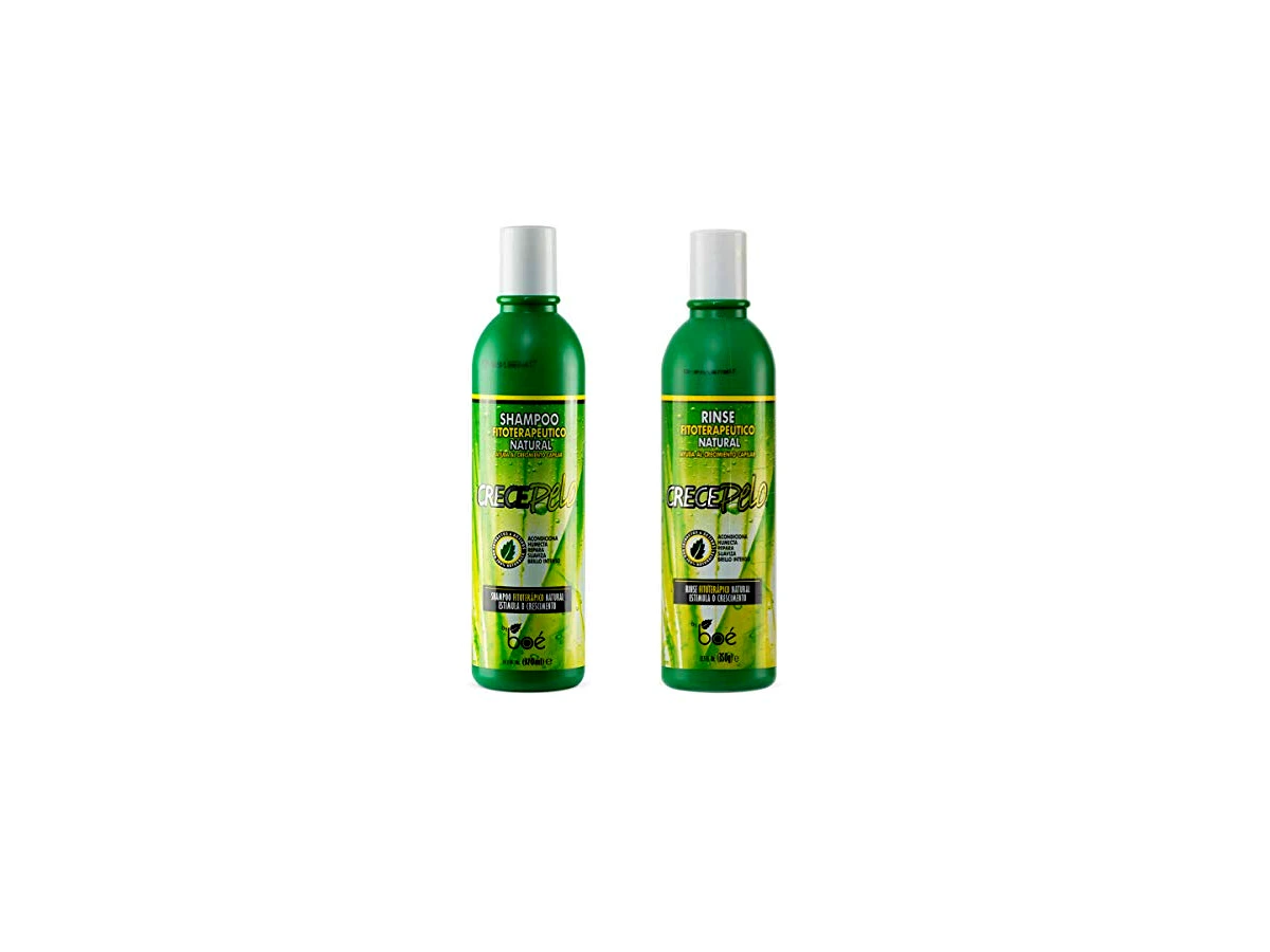 Boe Cosmetics Crece Pelo Shampoo Fitoterapêutico Natural para Crescimento Capilar
