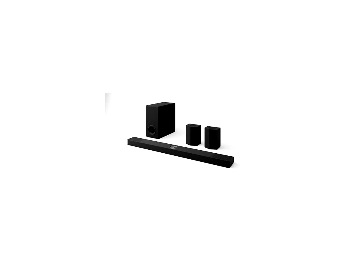 LG Barra de som S95TR 9,1,5 canais com Dolby Atmos sem fio, alto-falantes surround traseiros incluídos, canais triplos, Wow Orchestra, WOWCAST embutido (S95TR, 2024)