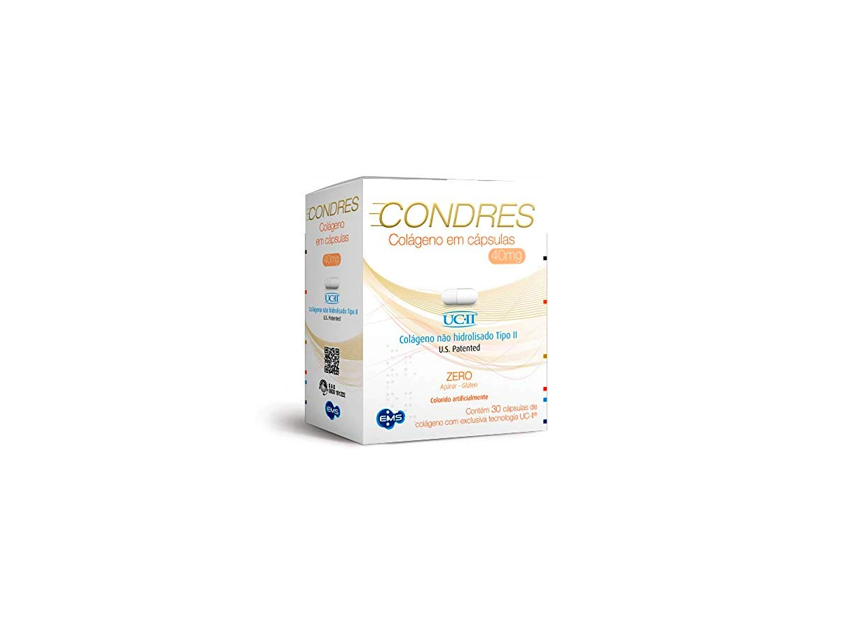 Condres Colágeno Não Hidrolisado Tipo II 40mg - 60 Cápsulas (EMS)