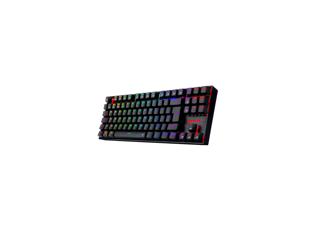 Redragon Kumara Pro K552RGB-BRS-B PT-BROWN, preto, ABNT2, switch Brown