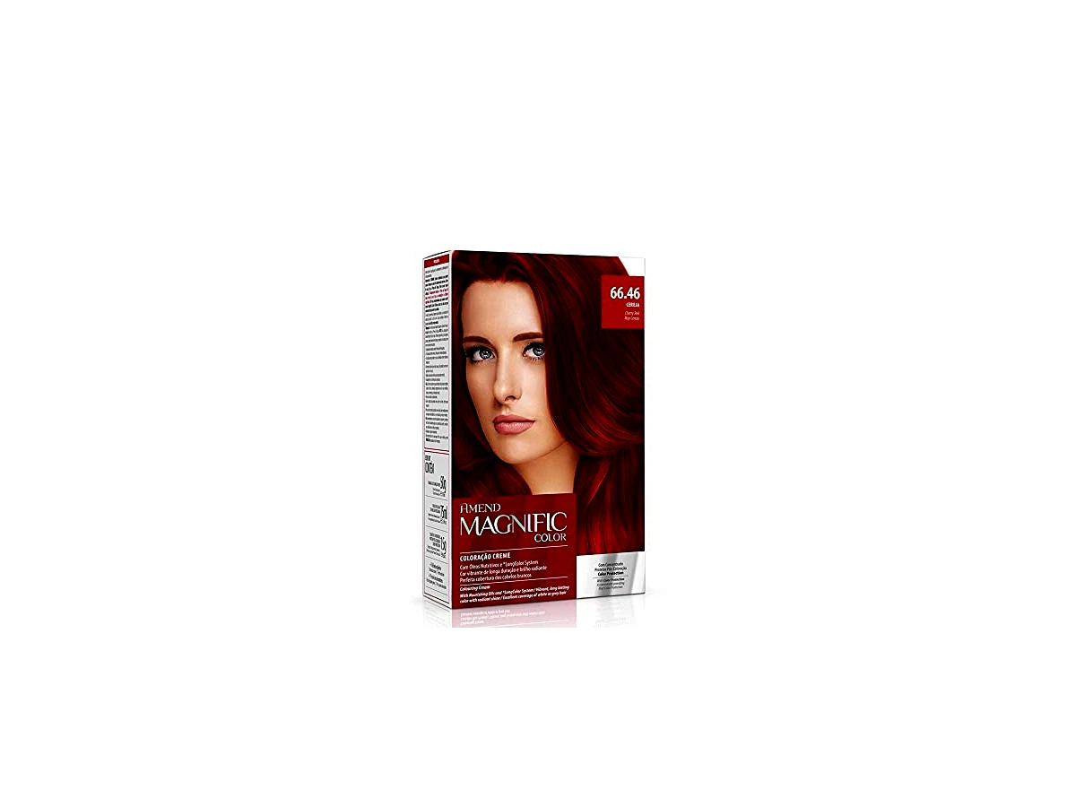 Amend Magnific Color Kit Coloração Creme Permanente com Proteína da Seda - Tonalidade 66.46 Cereja