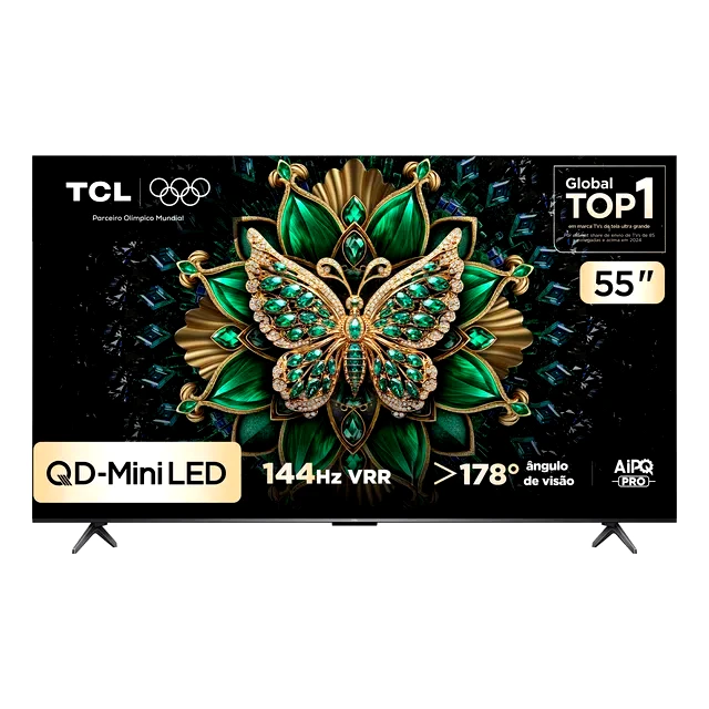 teste Smart TV TCL 55" 4K QD-Mini LED C6K