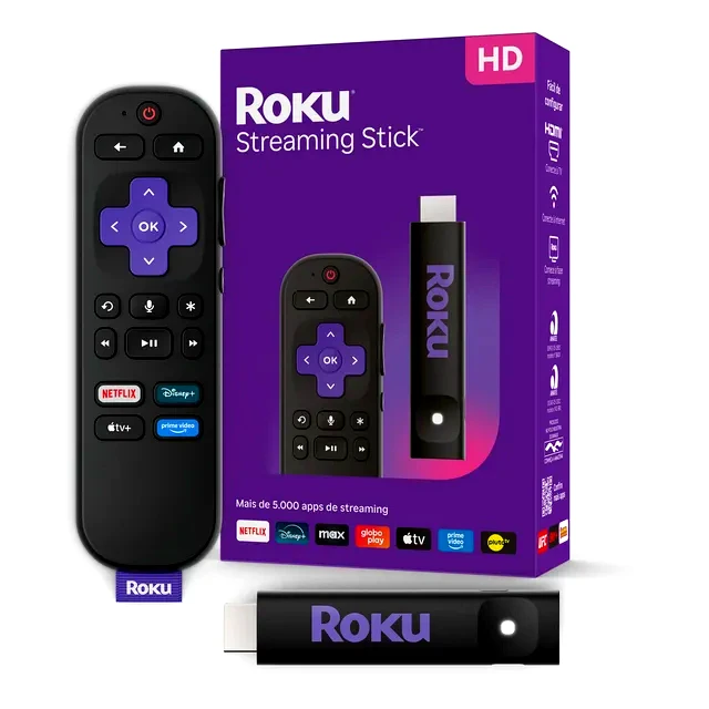 teste TV Stick Roku Full HD Streaming Stick 2025