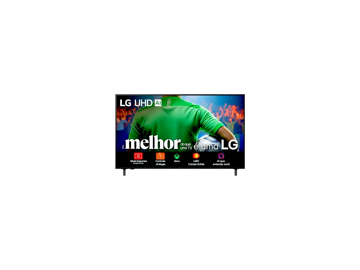 Smart TV 4K 50" LG UHD 50UA85 Processador α7 AI Ger8 4K Super Upscaling Google Cast Alexa Integrado Controle AI Smart Magic WebOS 25