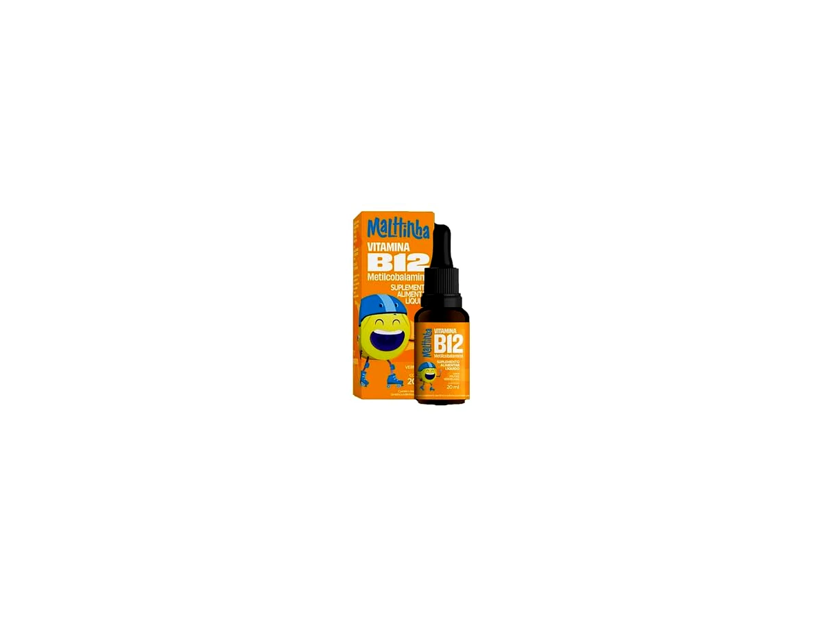 Vitamina B12 Kids Gotas 20ml Sabor Frutas Vermelhas - Malttinha Maltta