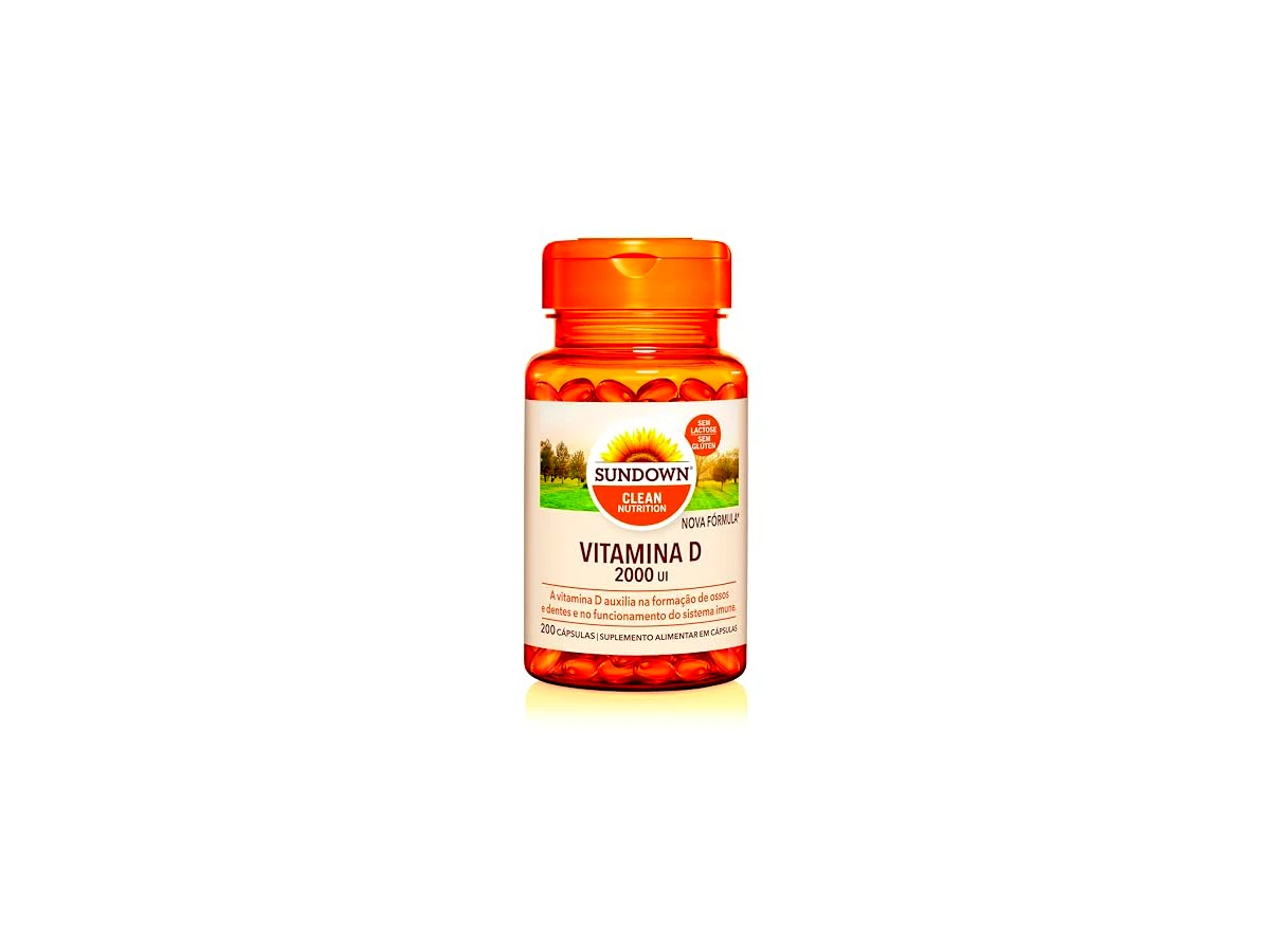 Suplemento Alimentar Sundown Vitamina D 2.000 UI 200 Cápsulas
