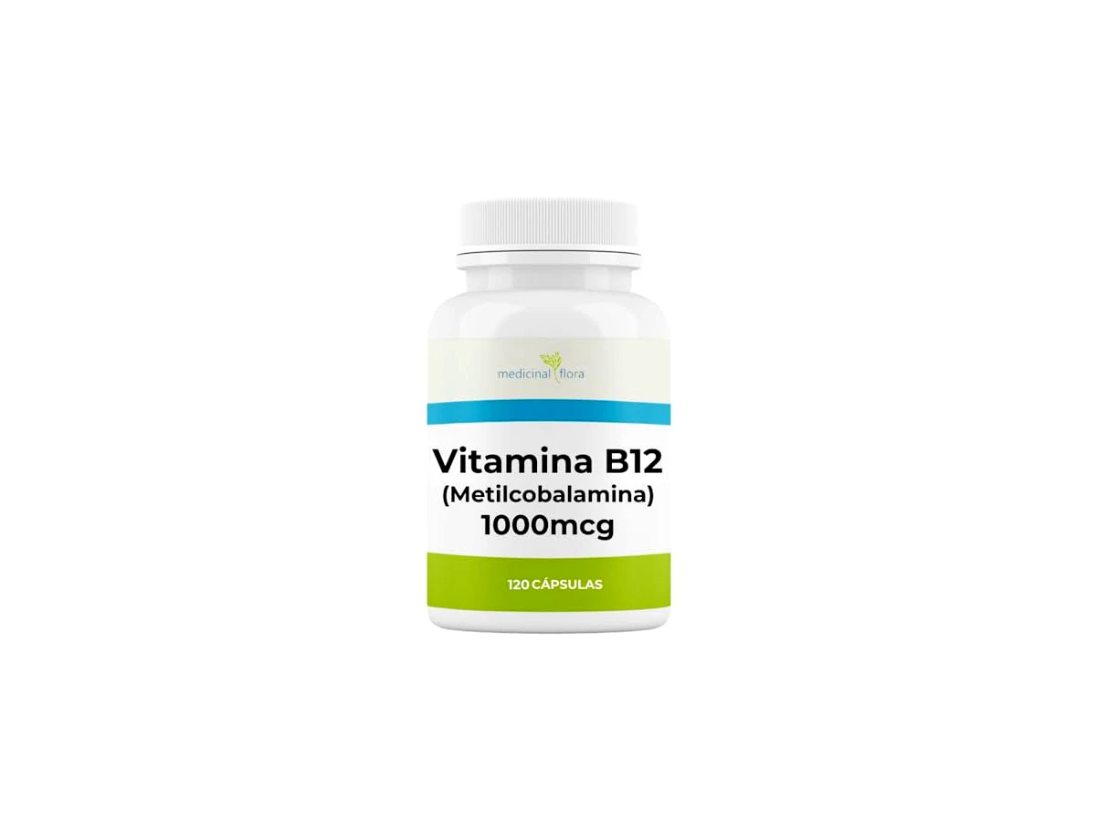 Vitamina B12 Metilcobalamina 1000mcg - 120 Cápsulas