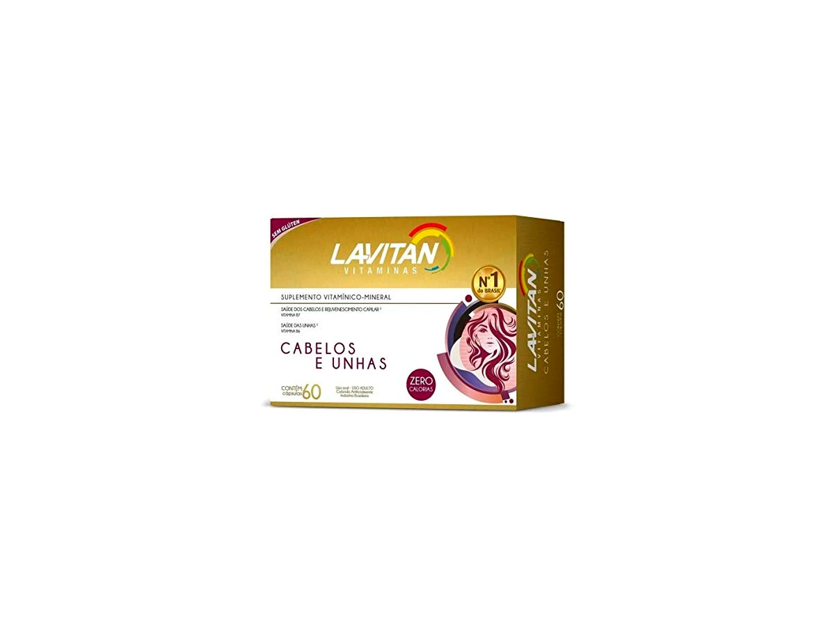 Suplemento Vitamínico Lavitan Cabelos e Unhas 60 Cápsulas - Cimed
