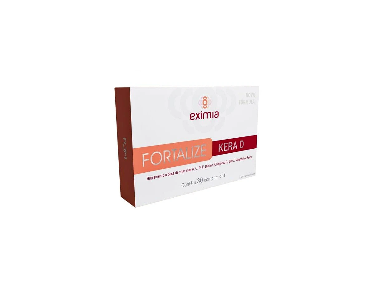 Exímia Fortalize Kera D Mantecorp Skincare - Suplemento Vitamínico 30 Comprimidos