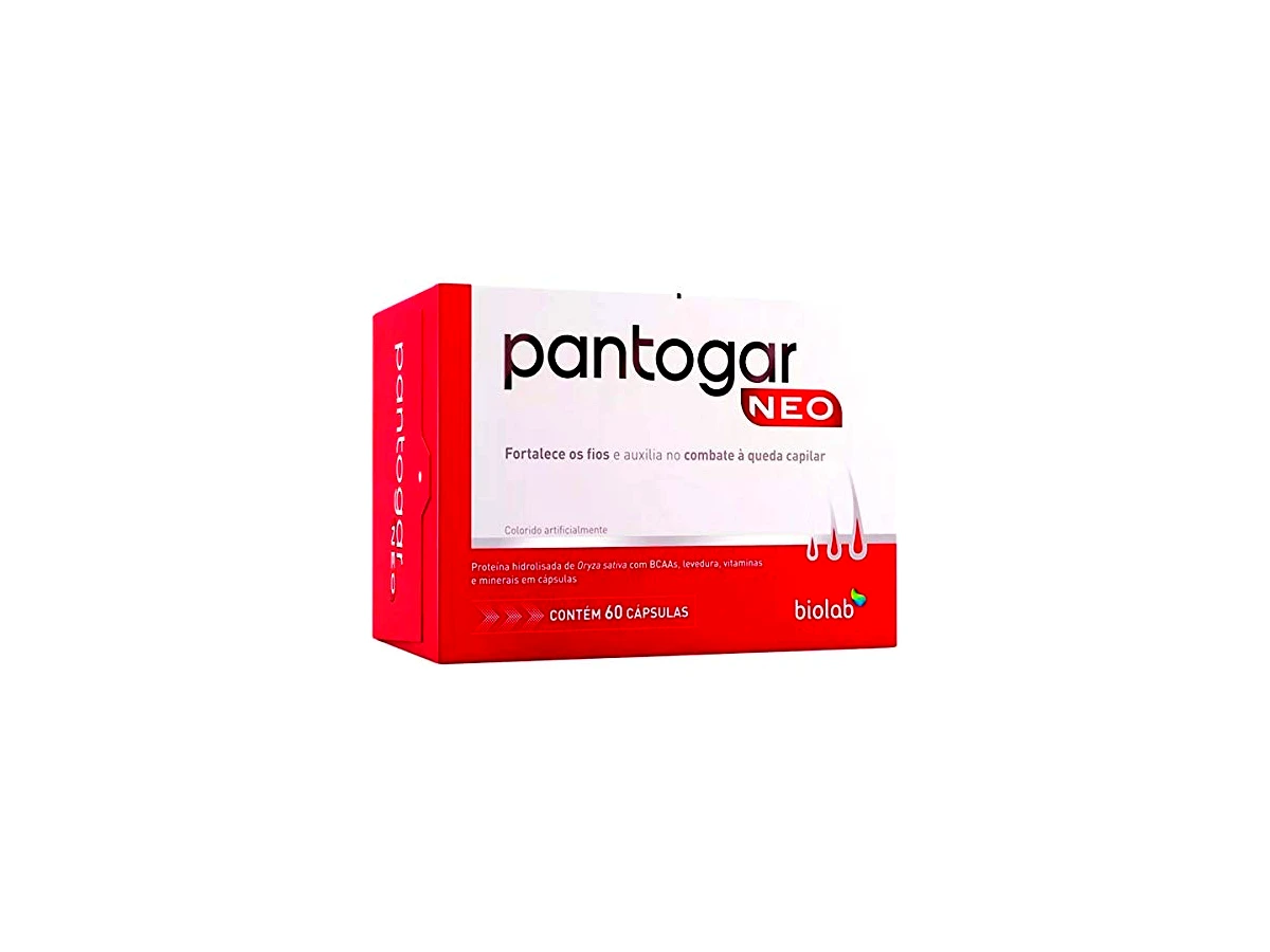 Pantogar Neo Biolab - Suplemento Alimentar para Cabelos e Unhas 60 Cápsulas