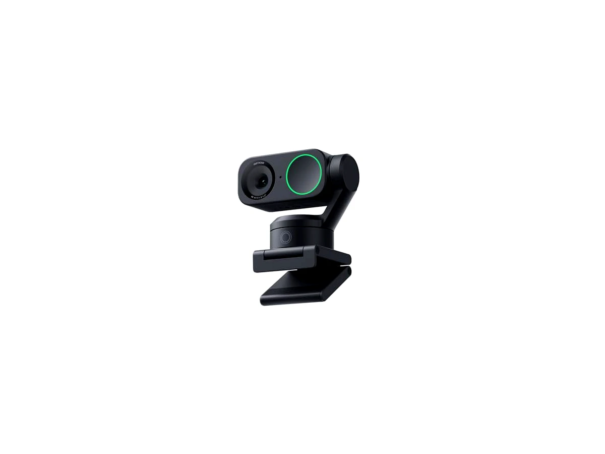 Insta360 Link 2 - Webcam PTZ 4K para PC/Mac, sensor de 1/5.1 cm, rastreamento de IA, HDR, microfone com cancelamento de ruído AI, controle de gestos para streaming, chamadas de vídeo, jogos, funciona