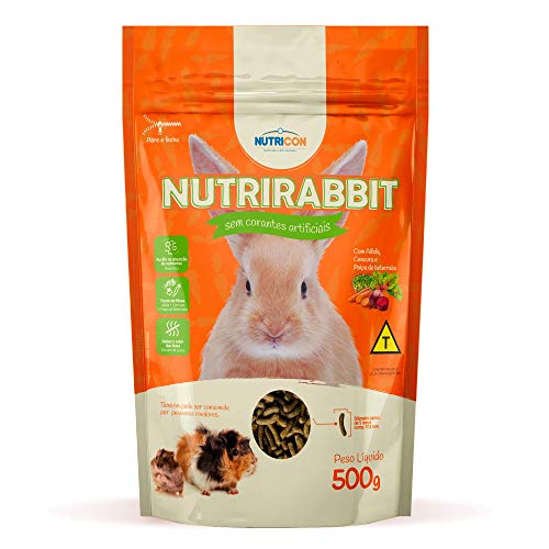Ração Coelhos Roedores Nutricon Nutrirabbit 500g